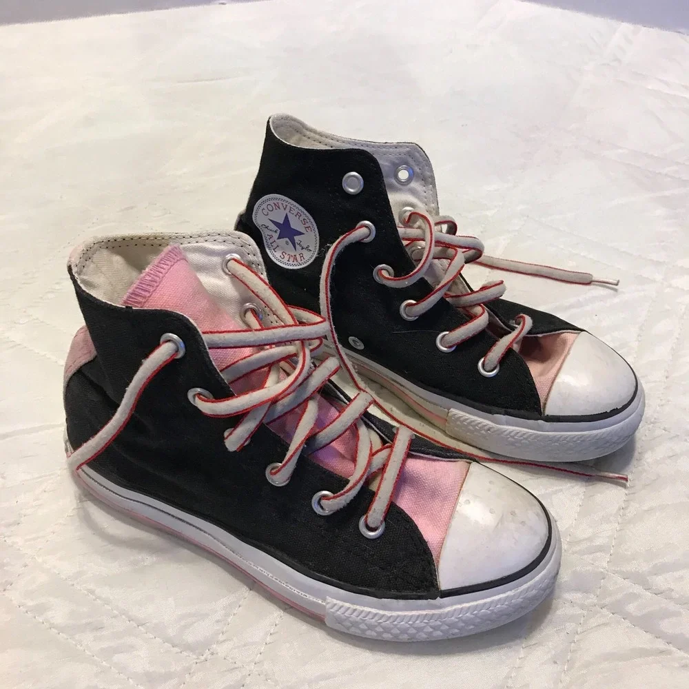 Converse‎ All Star High Top Black and Pink Size kids 13